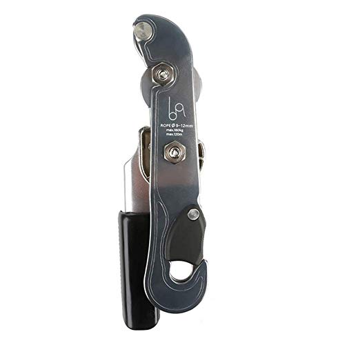 ZMHVOL Controlado a Mano la Cuerda de Escalada Grabber Descendedor Rock al Aire Libre Lento Descenso Life-Saving Equipment, Plata ZDWN (Color : Silver)