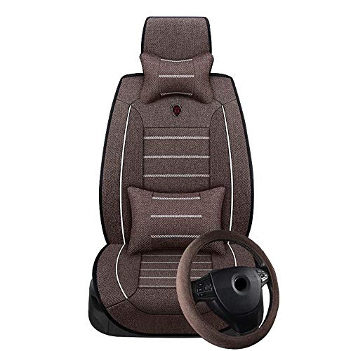 ZTJ Protectores De Asiento para Coche, Antideslizante Y Fácil De Limpiar, Protectora Cubierta Silla Auto, Apto para B-MW X6, (12 Pack),Marrón