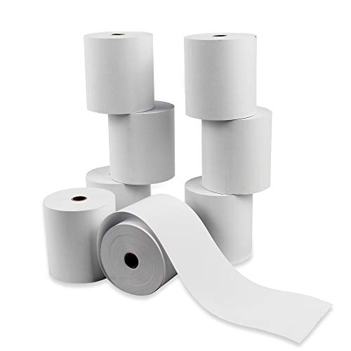 48 Rollos Papel Térmico 80x80x12 mm, Sin Bisphenol A (Pack 48 Unidades)