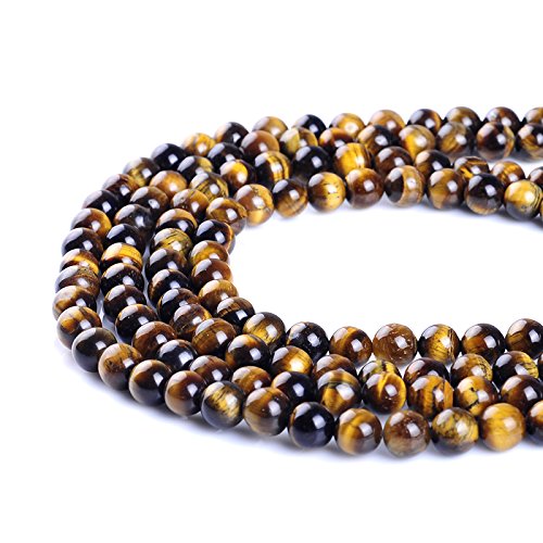 (6MM) - Ruilong AAAA Natural Tiger Eyes Gemstone Beads For Jewellery Making (6MM)