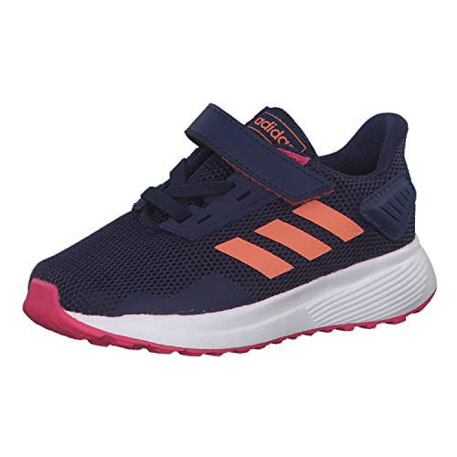 Adidas Duramo 9 I, Zapatillas de Estar por casa Unisex niños, Multicolor (Azuosc/Semcor/Rosrea 000), 20 EU