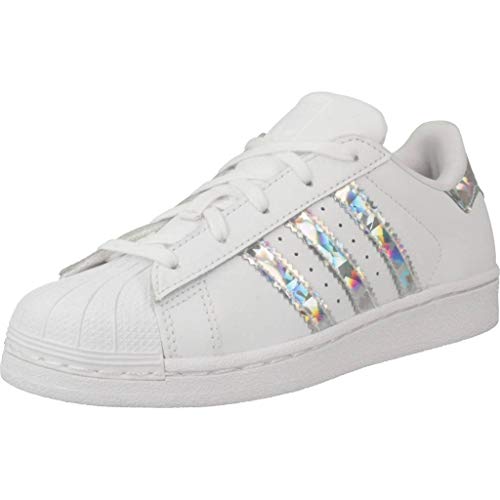 Adidas Superstar C, Zapatillas Unisex Niños, Blanco (Footwear White/Footwear White/Footwear White 0), 31 EU