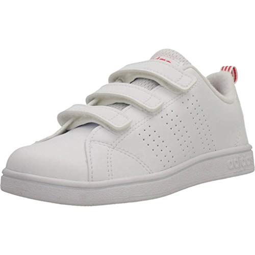 adidas Vs ADV Cl CMF C, Zapatillas de Deporte Unisex niño, Blanco (Ftwbla/Ftwbla/Supros), 31 EU