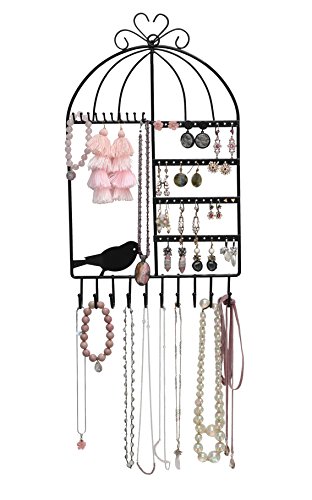 Arad Birdcage soporte de pared de color negro