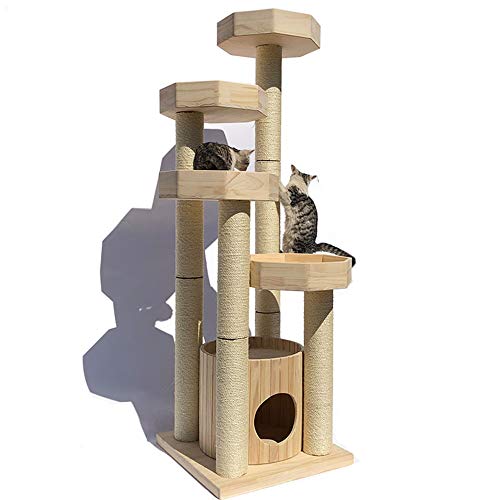 Árboles para Gatos Cat Tower House Cat Activity Centre juguete escalador gato rascador perchas plataforma de la torre Juguetes del árbol del gato de la torre del juego del gato Torre Diviértete