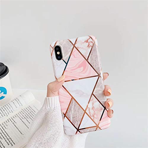 Bakicey Funda para iPhone Xr para iPhone Xr de 6,1 pulgadas, de silicona con efecto mármol brillante, resistente a los arañazos y a los golpes, funda protectora para iPhone Xr (6,1 pulgadas), 10