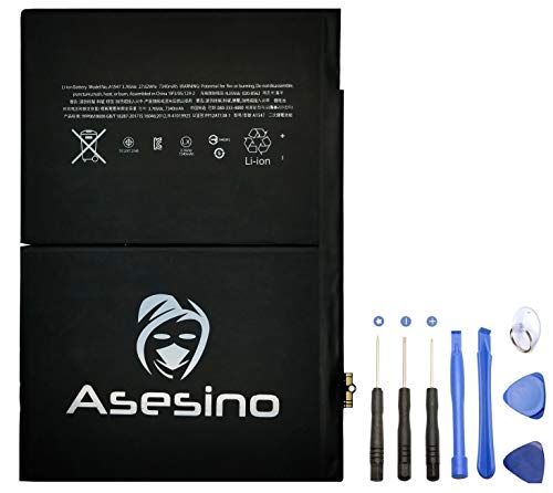 Batería Asesino Compatible con Apple iPad Air 2/iPad 6 (7340mAh) con Adhesivo + Herramientas para Recambio A1484, A1474, A1475 [12 Meses de Garantía]