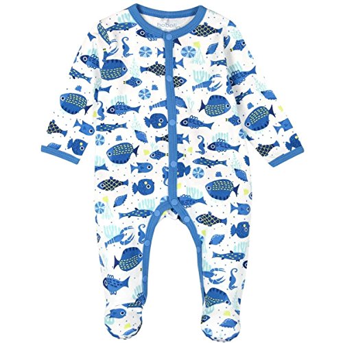 boboli 125198 Mono, Multicolor (Estampado Peces), One Size (Tamaño del Fabricante:9M) Bebé Unisex