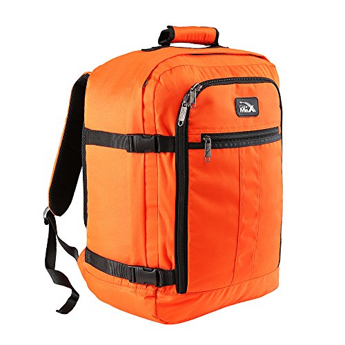 Cabin Max Metz 30L Mochila de Viaje 45 x 36 x 20 cm Adecuada para el Maleta de Mano de Cabina Easyjet y Wizzair (Orange)