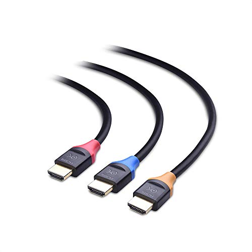 Cable Matters - Pack de 3 Cables de HDMI a HDMI de Alta Velocidad, 0,9m, compatibles con HDR y resolución 4K