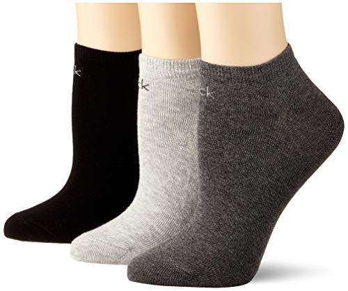 Calvin Klein Liner Logo Chloe Socks Calcetines, Color gris, Talla única para Mujer
