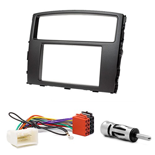 CARAV 08-005-30-6 2-DIN Marco de plástico para Radio Adaptador Dash rodeado Trim Kit de instalación