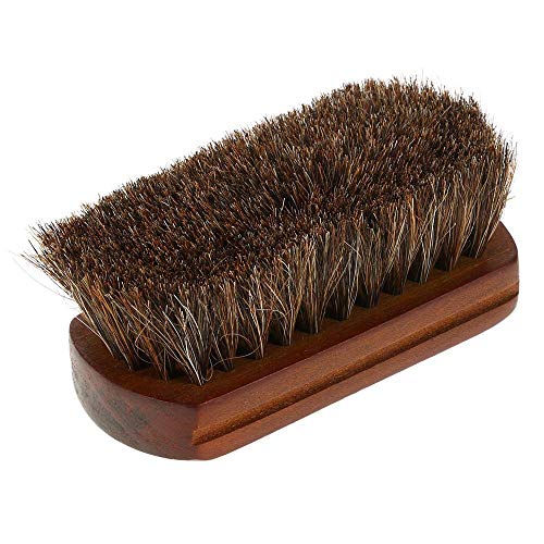 Cimoto Manejar de Madera Cepillo de Barba de Pelo de Caballo Natural Bigote Cepillo de Barba Facial Brocha de feitar para Hombres Herramientas de ElectrodoméSticos para PeluqueríA