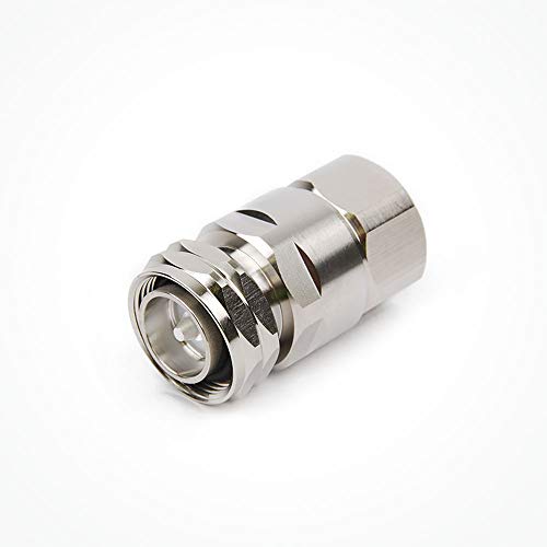 Conector Coaxial 7/16 Macho para Cable 7/8". Alto Rendimiento, Duradero, Resistente a la corrosión y a la interperie, Bajas perdidas, LowPIM, Facil Montaje.