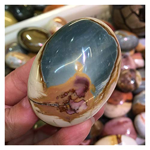 CQHUI 1 unid Natural Colorido océano Piedra Palma Piedra Piedras Preciosas Irregulares Suave Pulido Pulido Guijarro Reiki curativo Chakra Piedra decoración del hogar (Color : 270 300g)