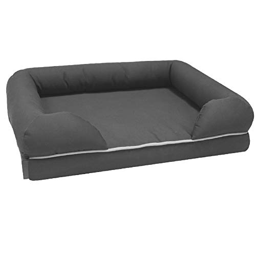 CROCI Revenant Limitless - Cama para Perros, Espuma viscoelástica, sofá ergonómico con Funda Lavable, cojín Impermeable, Cama para Perros, tamaño S, Dimensiones 65 x 51 cm, Gris