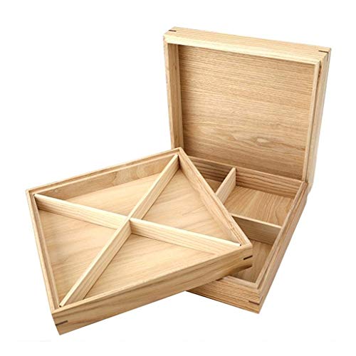 DLYDSSZZ Joyería Caja de Madera sólido Puro Bocado Secado de la Fruta Caramelo de la Caja del hogar Caja de Almacenamiento de Alimentos Tenon Estructura de Recogida Caja como Regalo Cajas de Reloj