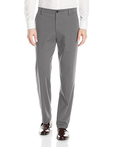 Dockers Pantal¨®n caqui f¨¢cil grande y alto para hombres, Birmania gris, 58 32