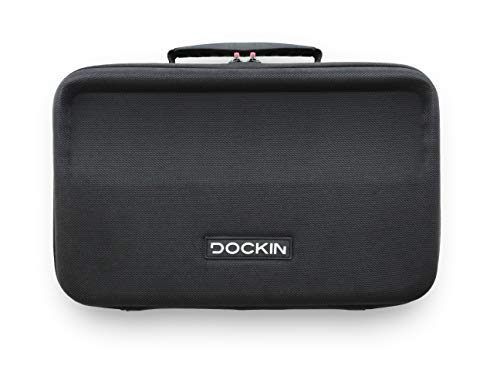 DOCKIN Estuche para D Fine & Fine+ Bolsa de Transporte Móvil para Altavoces, Estuche Rígido, Cubierta Protectora Impermeable para Altavoces Bluetooth Portátiles y Accesorios