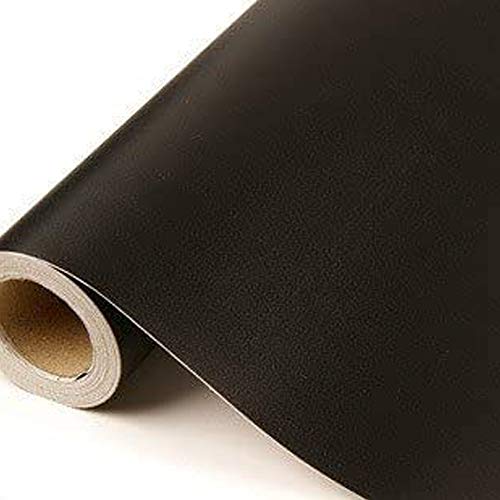 E EVENTUAL - Vinilo Decorativo Adhesivo Mate – Vinilo Pegatina para Forrado de Muebles Puertas y Cristales – Lamina Adhesiva para Vinilado de Superficies Planas (40x300cm, Negro)