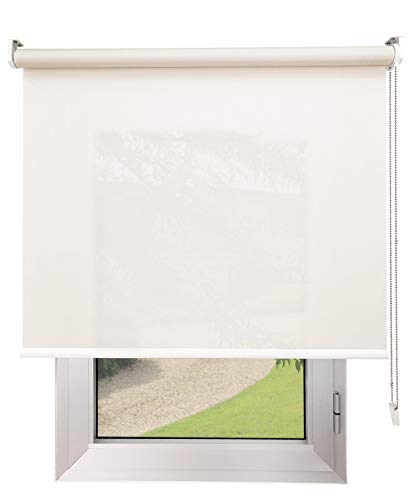 EB ESTORES BARATOS Estor Termoregulador Luminoso (Screen Trevira sin PVC) Tacto Textil/LO AJUSTAMOS A SU Medida EXACTA Ancho x Alto. Color: Crema. Medidas: 225cm x 180cm