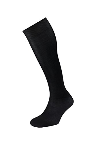 EJECUTIVO Calcetines Algodón Largos. Pack de 3 pares. Talla Unica. Color NEGRO