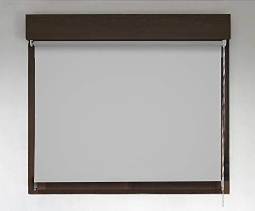 Estor TÉRMICO Opaco Premium (Desde 40 hasta 300cm de Ancho, no Permite Paso de la luz y sin Visibilidad Exterior). Color Gris Claro. Medida 62cm x 140cm para Ventanas y Puertas