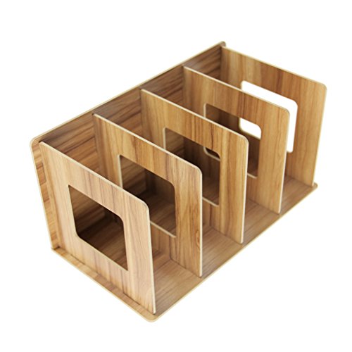 Etagère De Rangement DIY pour Organisateur de Bureau Étagère Planche Organiseur de Bureau en Bois Boîtes de Rangement Casiers Bibliothèque pour Magazine pour Bureau Salle d'Etude Chambre