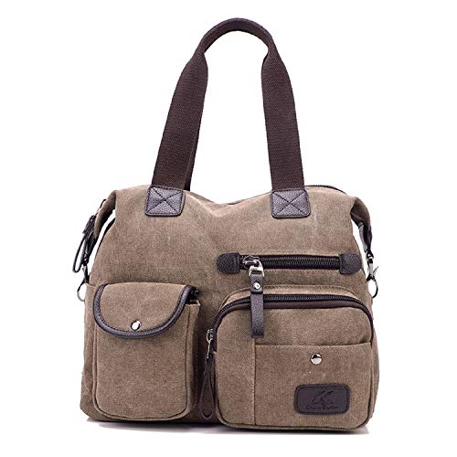 EVEOUT Bolso de mujer Multibolsillo Bolso Bandolera de hombro Bolso de mano Bolsos Hobo para Viajes de Trabajo Senderismo Camping 855