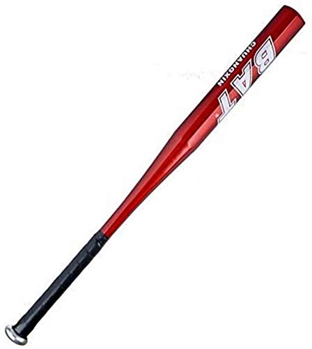 Farsler Bate de béisbol de aleación de aluminio grueso de 63,5 cm para el hogar y la defensa personal (rojo)