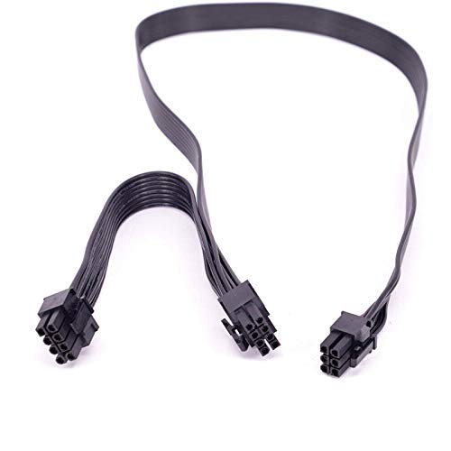 FCQLR para Cooler Master Silent Pro Gold 1200W PCIe 6 Pin to Dual 6+2 8 Pin Power Cable
