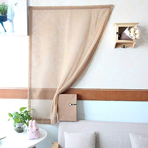 fgdsa Propio-Cortina Adhesiva Punzonada Libre,Semi-Cortinas Puras,decoración Drapery Media Cortina para Apartamento Dormitorio Baño,1pcs A 120x270cm (47x106inch)