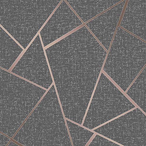 Fine Decor Wallcoverings FD42283 Papel pintado fractal de cuarzo, cobre