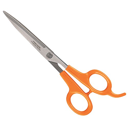 Fiskars Tijeras de peluquería, Longitud total: 17 cm, Acero de calidad/Plástico, Classic, 1003025