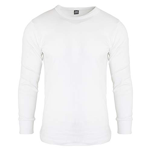 Floso® – camiseta interior térmica hombre, manga larga blanco Weiß