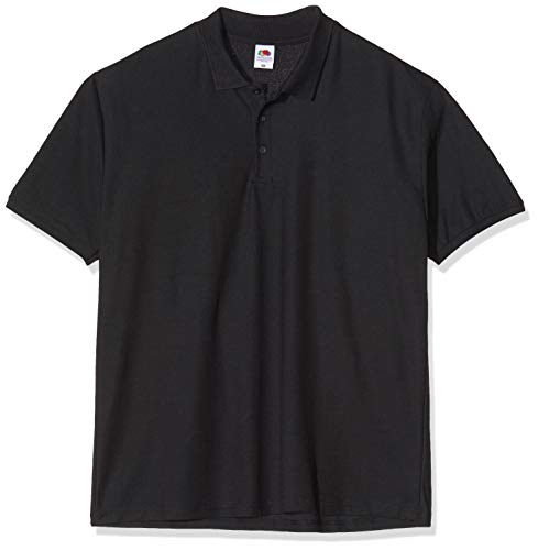 Fruit of the Loom 63-218-0, Polo para Hombre, Negro (Black), L