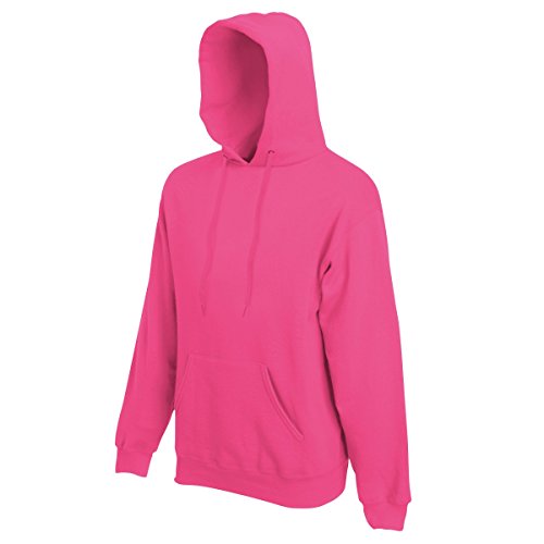 Fruit of the Loom Hooded Sweat Sudadera, Opaco, Fucsia, Mediana (M) para Hombre