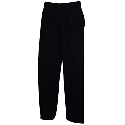 Fruit Of The Loom Pantalones de chándal para hombre Negro 52W x 34L