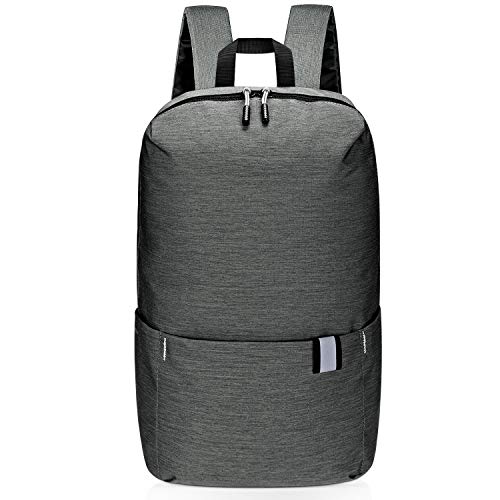 G4Free Mochila ligera de 10 litros, pequeña mochila multiusos, para senderismo, senderismo, senderismo, mini bolsas de libros para adultos y adolescentes, gris