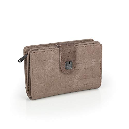 Gabol - Mystery | Cartera RFID Mujer de Color Beige