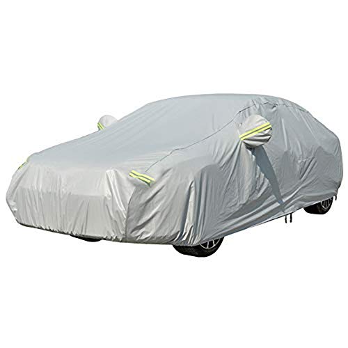 Gecheer - Funda para Coche, Universal de Coche Impermeable, protección UV, protección Solar, protección contra el Calor, Resistente al Polvo, Resistente a los arañazos, M: 432 * 165 * 119cm