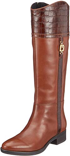 Geox D Felicity C, Botas Altas Mujer, Marrón (Brown C0013), 36 EU