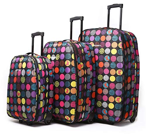 Greenwich - Juego Maletas Napoles Trolley 2 Ruedas - Negro