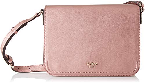 Guess - Kamryn, Bolsos bandolera Mujer, Rosa (Metal Rose/Mro), 25.5x19x6 cm (W x H L)