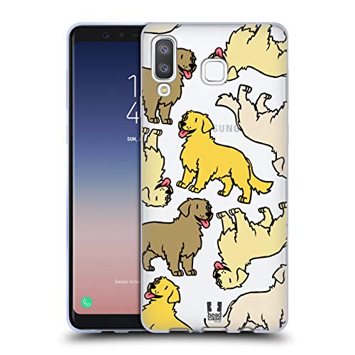 Head Case Designs Golden Retriever Patrones de Raza de Perro 3 Carcasa de Gel de Silicona Compatible con Samsung Galaxy A8 Star/A9 Star