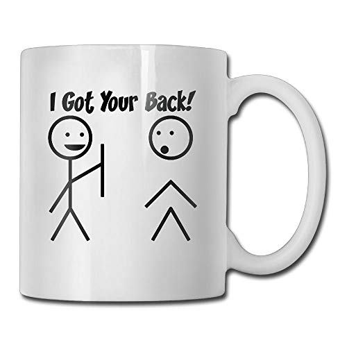 I Got Your Back Taza de café de 11 onzas Novedad Taza de té blanca de cerámica Taza de café/té Regalo