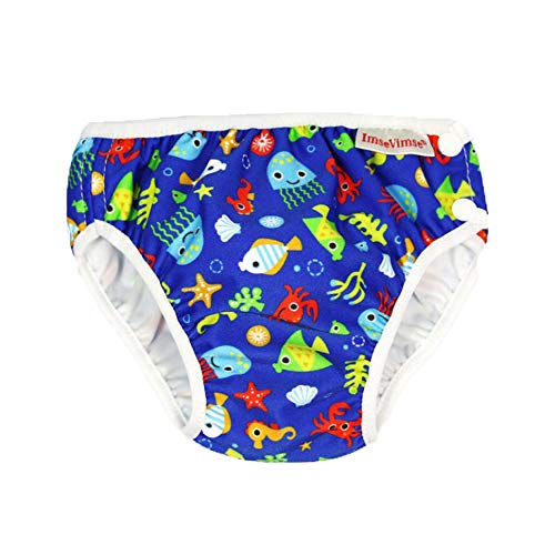 ImseVimse Blue Sea Life - Pañal Bañador Talla:S 6-8 kg