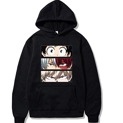 Instalación My Hero Academia Todoroki Shoto Sudaderas con Capucha Boku No Hero Academia Unisex Harajuku Pullover MHA Chándal para Hombres y Mujeres