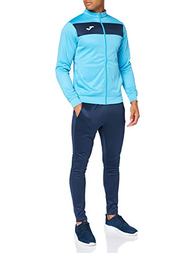 Joma Academy II Chándal, Hombre, Azul (Turquesa Fluor/Marino), S