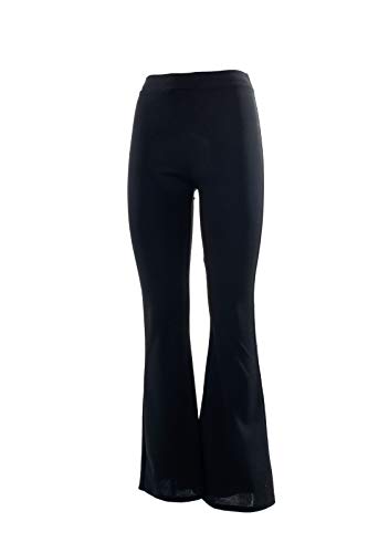 JOPHY & CO. Pantalón cabana casual para mujer, ligero, cómodo, de pata ancha, tipo chándal elástico de tela (cód. 6038) Negro XL